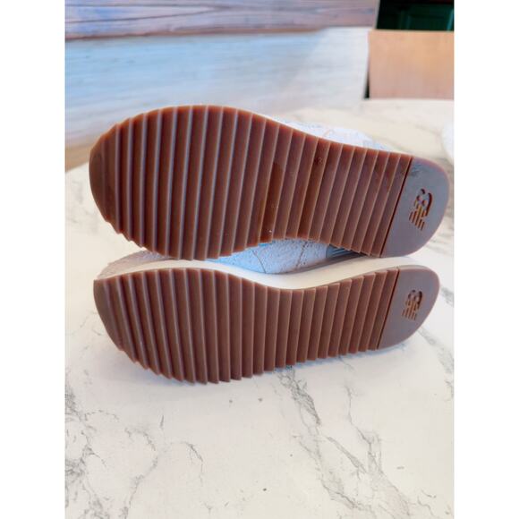 New Balance Women's 574+ Sneakers WL574ZQC | moonbeam/seasalt/l.blue - Picture 6 of 10